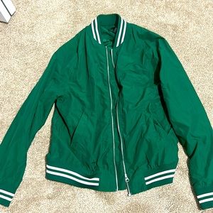 Pine green H and M bomber jacket NEVER WORN!!!!